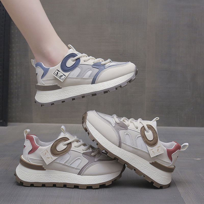 Trend fashionable universal demi-season two-tone breathable sneakers…