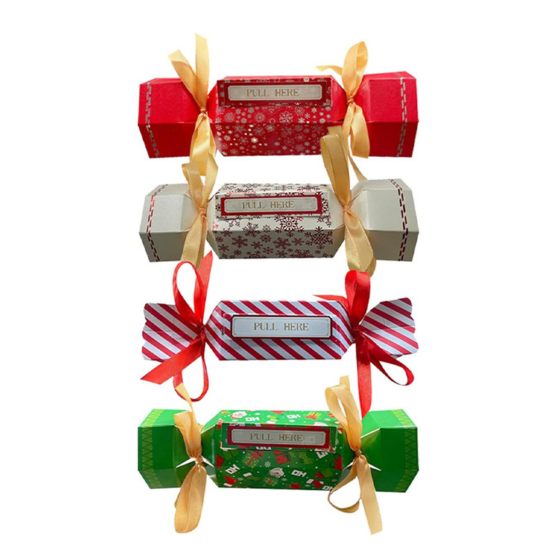 Caramelo de Navidad transfronterizo caja de dinero sorpresa bolsa-bolso de regalo de Navidad rectangular sorpresa