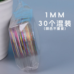 ネイルアート ゴールドとシルバーの糸 30 色混合カスタマイズされた粘着裏地付き
