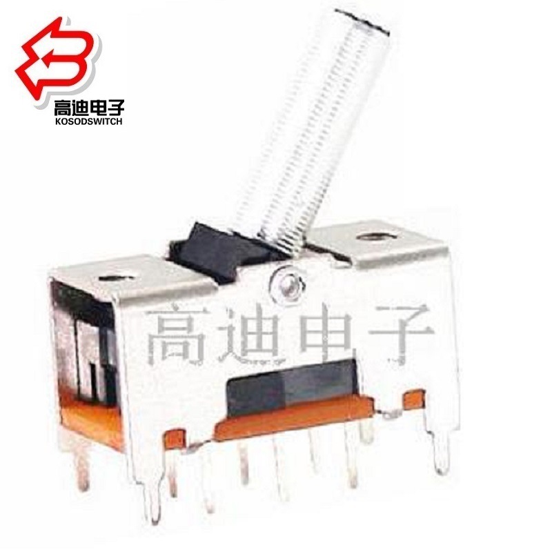 圆柄2档拨动开关两档 金属柄两档滑动开关 金属柄2档拨动开关两档