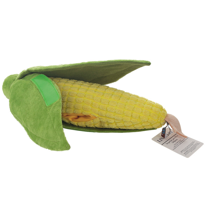 charmingpet Qimin Corn Hidden Food Toy Dog Dog Toy Bite-resistant Molar Sound Paper Teddy Medium and Small