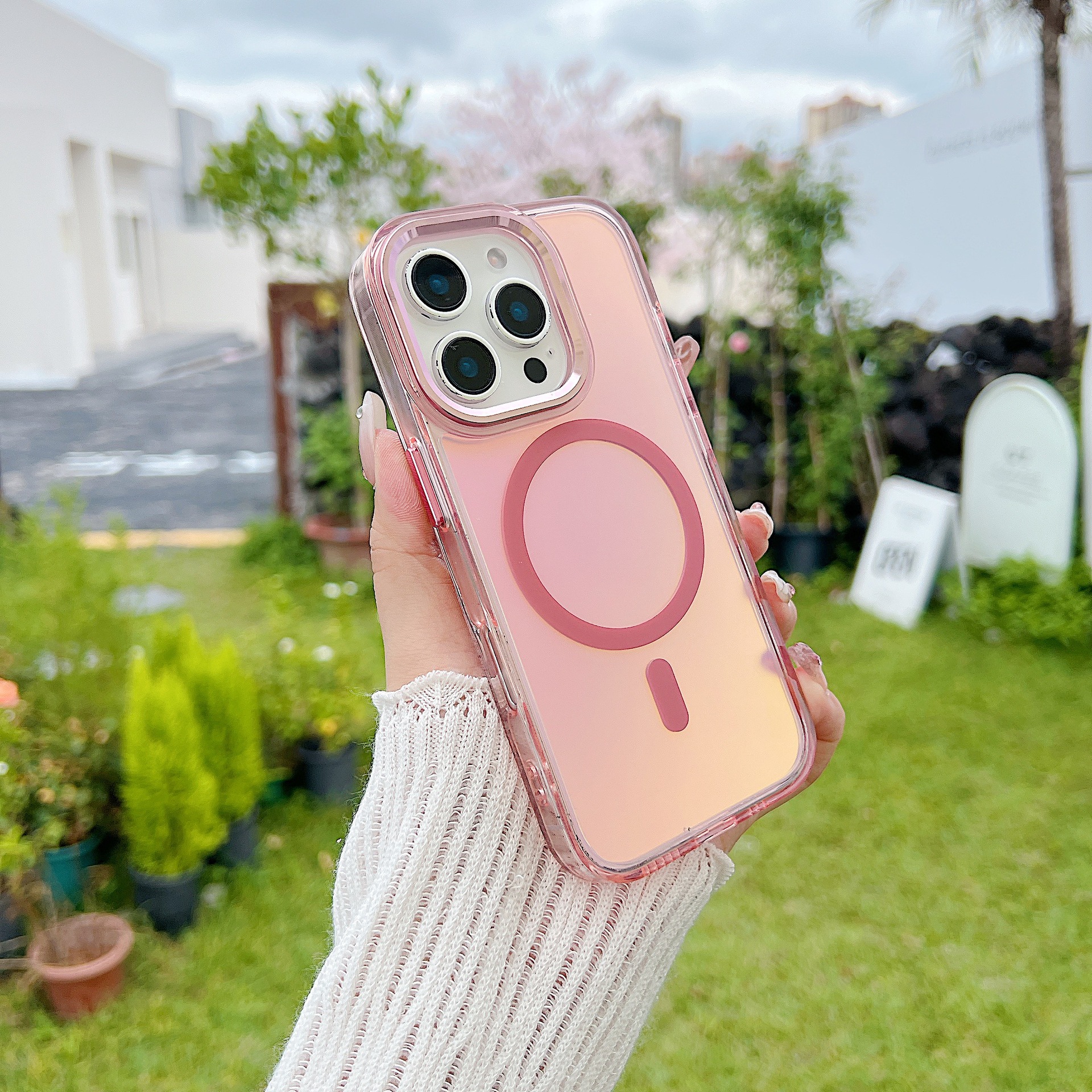 Funda magnética camaleón bright shadow para iphone y samsung_voghion.com