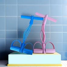 运动健身瑜伽拉力绳仰卧起坐辅助用品锻炼肚子六股绳脚蹬拉力器