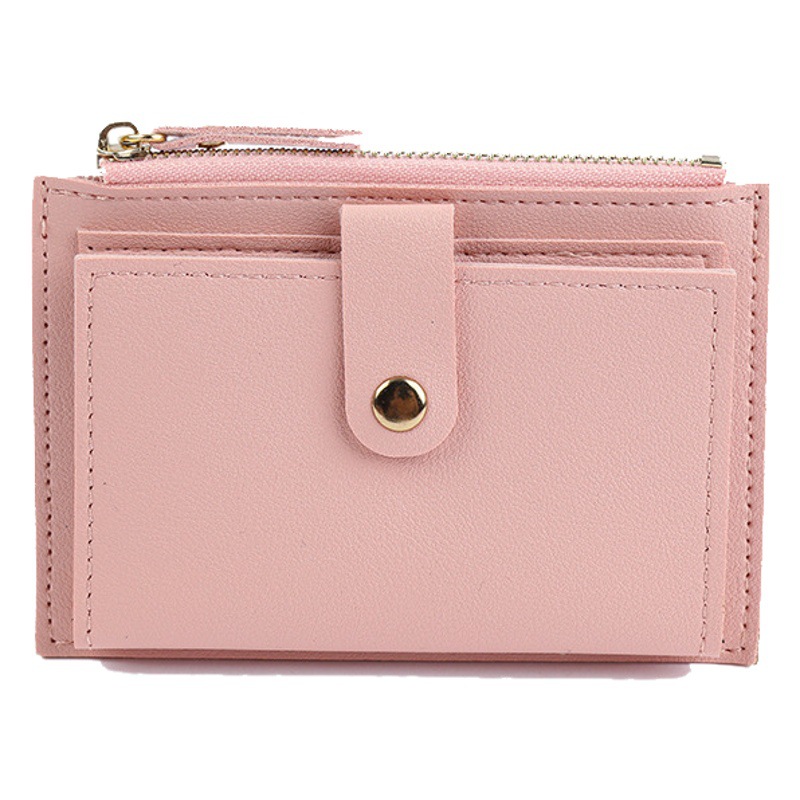 Short Wallet for Women 2026 New Model Wholesale Multi-Card Slot Zipper Buckle Card Holder Simple Student Coin Purse for Women