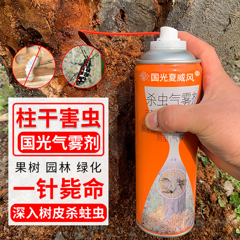 Guoguang Poison Gun Beetle Insecticide Nemesis Tree Hole Insect Fruit Tree Killing Heartworm Larvae Tree Moth Green Account Spray Guoguang Poison Gun Beetle Insecticide Nemesis Tree Hole Insect Fruit Tree Killing Heartworm Larvae Tree Moth Green Account Spray