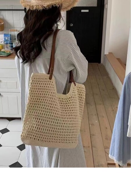 Capacious one-shoulder bag