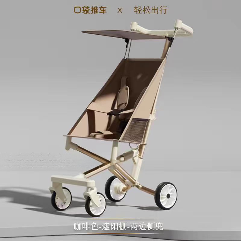 Foldable Pocket Umbrella Stroller for Baby Walking, Travel Stroller, Lightweight and Compact Baby Walking Stroller
