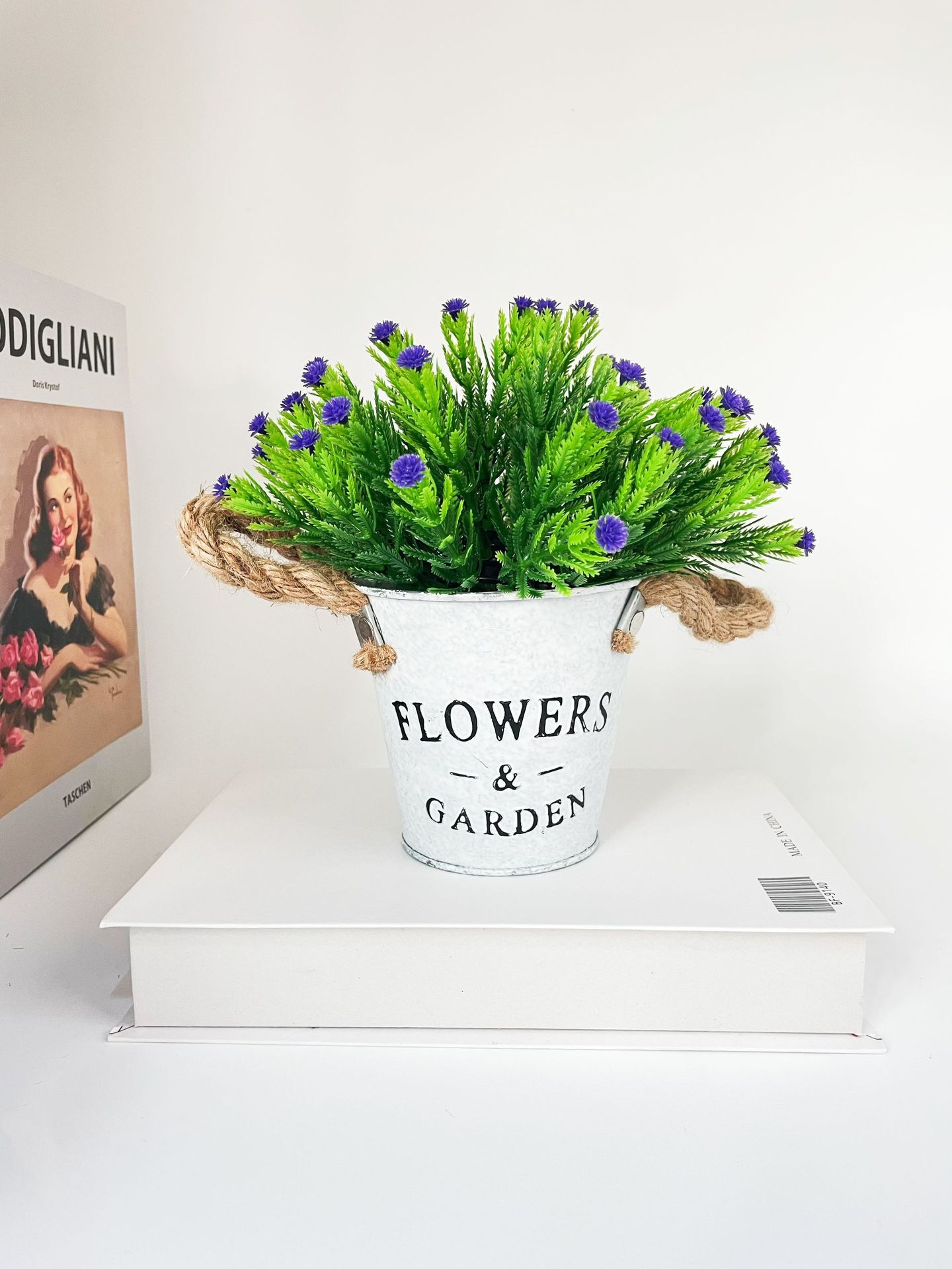 Simulación de plantas verdes, gypsophila, plantas en macetas, decoración de la sala de estar del hogar, adornos de escritorio, plantas de simulación, decoración de flores falsas, artesanías