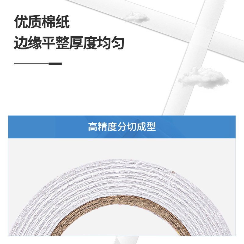 Cintas adhesivas de dos caras de alta viscosidad adhesivo de fusión en caliente blanco fabricante mayorista adhesivo de dos caras de oficina fijación de alta viscosidad
