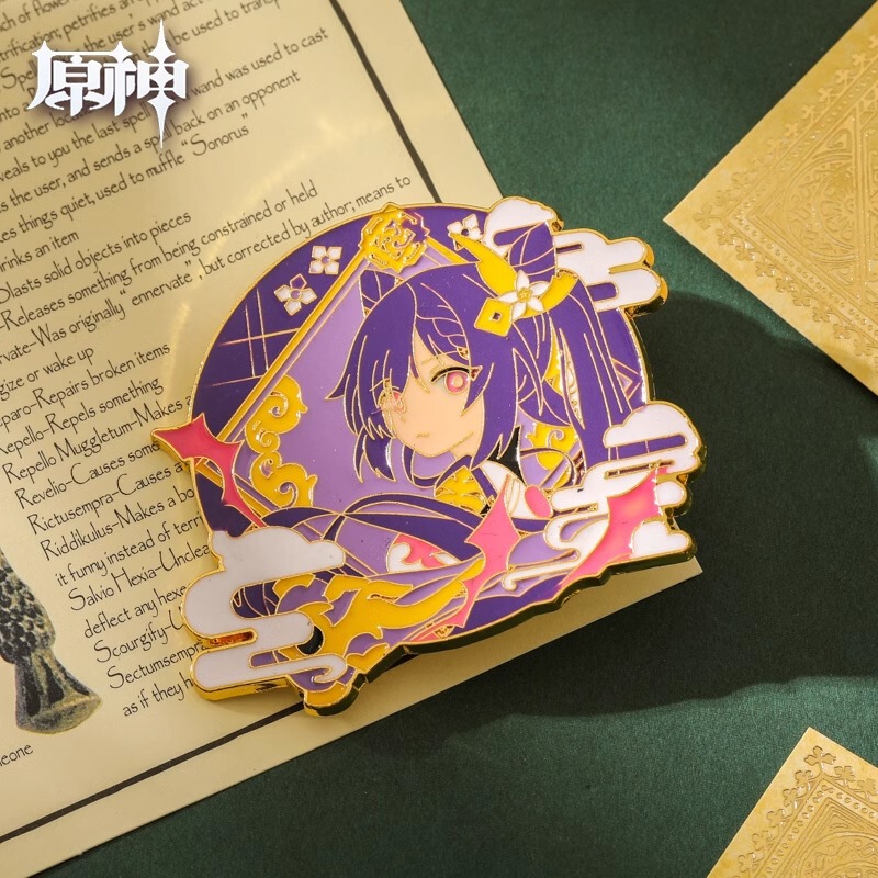 特別クリアランスクロスボーダーメタル原神ブローチアニメーション周辺二次元漫画かわいいバッジアクセサリーピン|undefined