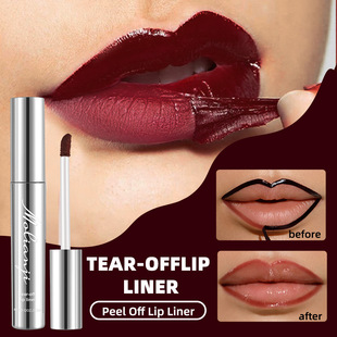 [Cross-border Exclusive] Membrane Love Muscle non-stick Cup Moisturizing Pattern Stripping Lip Thiner Easy Color Pen Lip Thiner