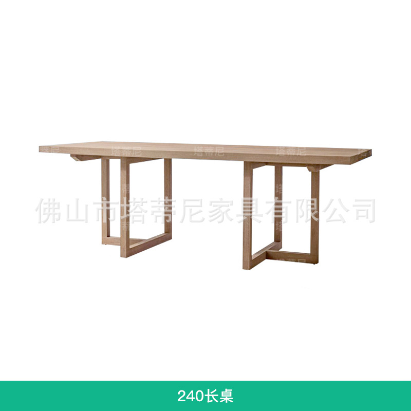 Mesas y sillas de teca para exteriores para patios de villas, mesas largas de madera impermeables para todo tipo de clima, mesas de madera maciza anticorrosivas para jardín exterior.