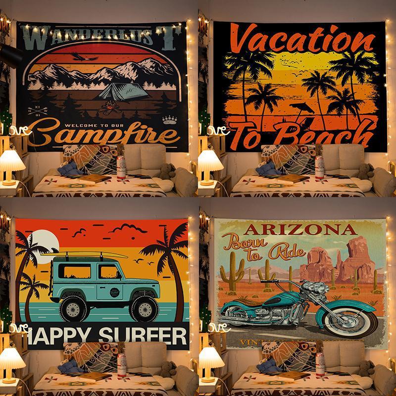 하이 엔드 침실 배경 천 아메리칸 룸 라이브 방송 복고풍 사진 장식 천 혁신 교수형 천 벽 천 임대 집