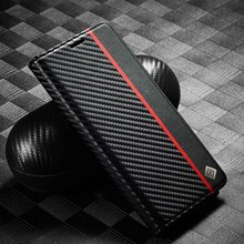 适用红米note14手机壳碳纤维纹X6翻盖皮套小米15TPro钱包保护套X3