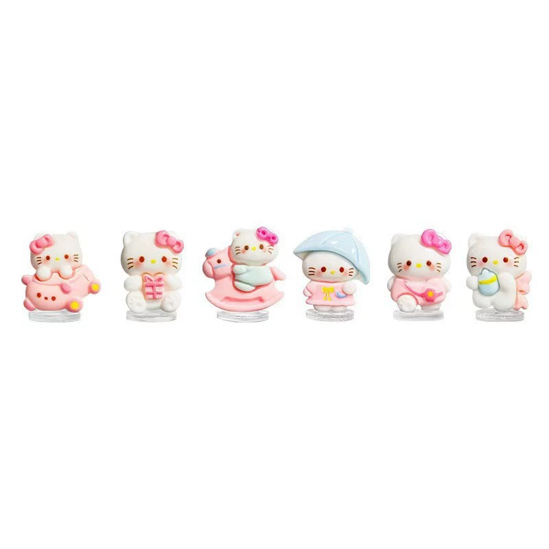 Милые аксессуары для автомобиля в виде кота Hello Kitty KT, маленькие украшения для электромобиля, интерьер автомобиля, украшение центральной консоли