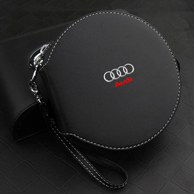 Car Cd Bag, Car Disc Multimediya və saxlama aksesuarları - audi-round-cd-bag-silk-screen-logo-model