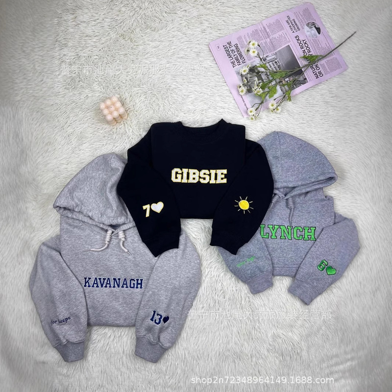 New Toman Boys Embroidered Sweatshirt Custom Sweater Embroidered Name Logo Hoodie Friends Gift New Toman Boys Embroidered Sweatshirt Custom Sweater Embroidered Name Logo Hoodie Friends Gift