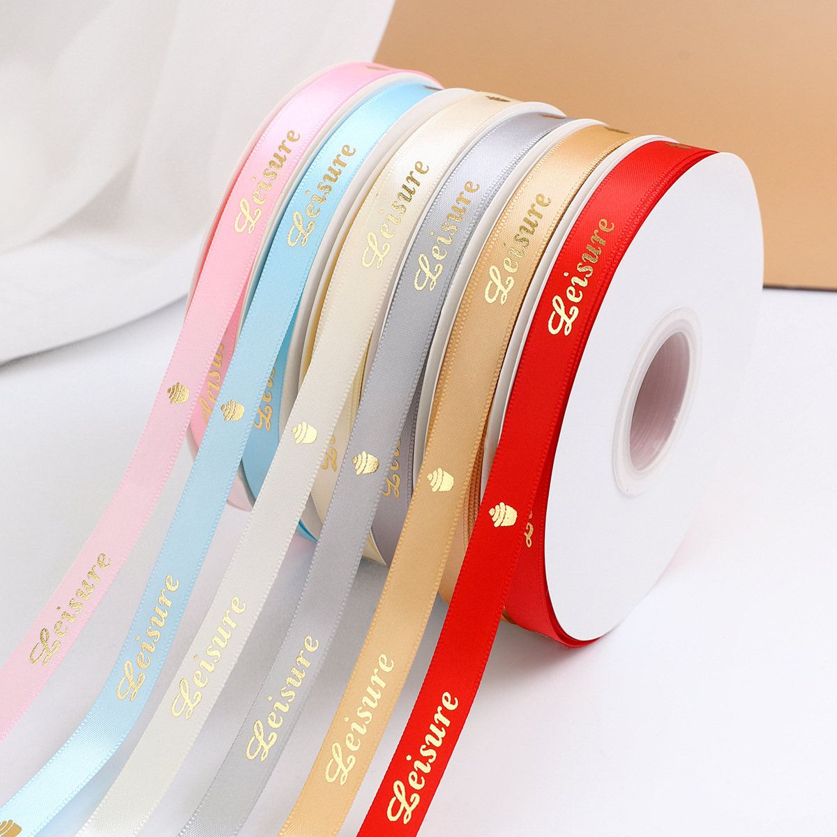 蛋糕纸杯烫金丝带缎带甜点丝带彩带喜糖伴手礼礼品装饰蝴蝶结烘焙