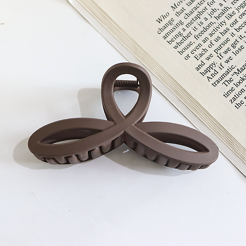 Internet celebridad clip de pelo francés de las mujeres de gran parte posterior de la cabeza horquilla clip de tiburón de alto grado agarre del pelo clip de pelo tocado