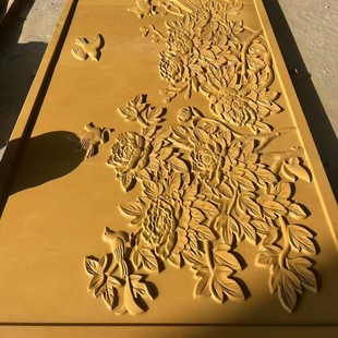Yellow Sandstone Vaginal Carving Stone Vaginal Carving Relief Sandstone Special-Shaped Decal Floor Paving Stone Dry Hanging Exterior Wall Villa Courtyard