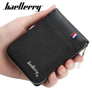 Картхолдер baellerry гармошкой PU на молнии с защитой от считывания