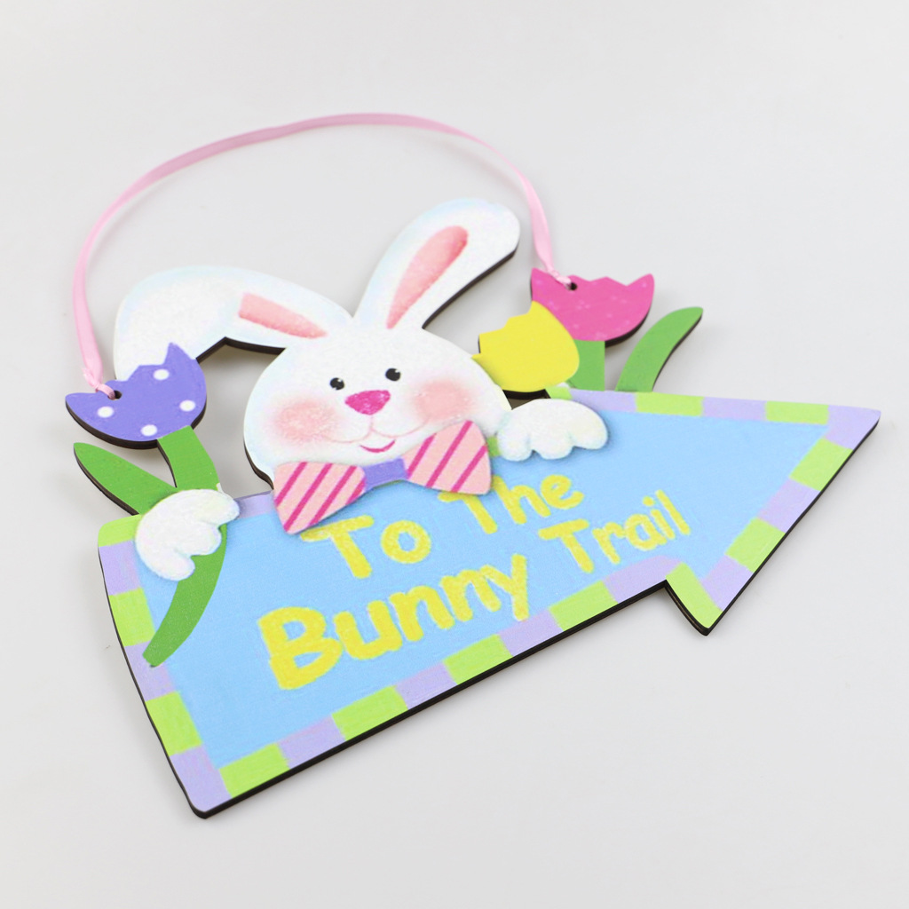 Style Simple Lapin Lettre Bois Pendentif display picture 4