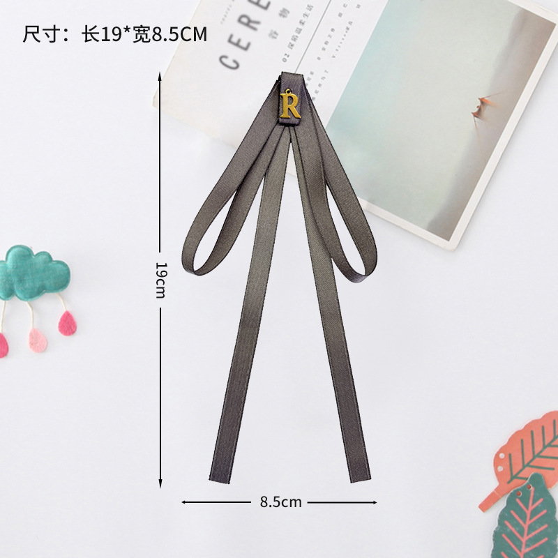 Pajarita para niños nuevo estilo niña estilo universitario flor de cuello color sólido mango largo jk uniforme de mujer cuello flor traje escolar tailandés accesorios