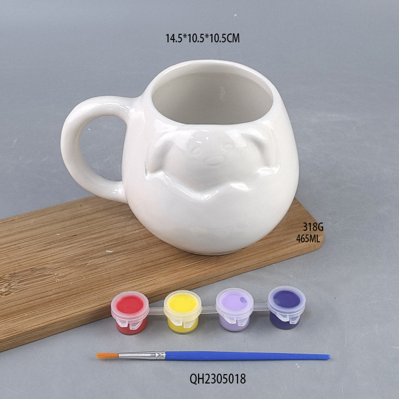 Selección estricta de Navidad creativa limitada árbol de Navidad americano con tazas de cerámica de tapa blanca pura taza de café taza de pareja