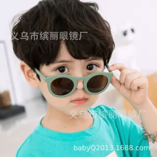 亲子款时尚磨砂框架百搭复古街拍眼镜儿童大脸圆形成人太阳镜墨镜