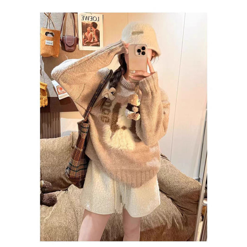 Versatile Casual Pants That Cover the Flesh and Look Slimming, Can Be Paired with Shark Pants, Lamb Velvet Shorts, Elastic Waist Teddy Velvet Pants Versatile Casual Pants That Cover the Flesh and Look Slimming, Can Be Paired with Shark Pants, Lamb Velvet Shorts, Elastic Waist Teddy Velvet Pants