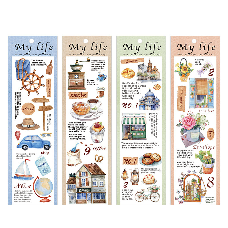 Serie de excursiones renacentistas y cinta de papel segmentación fresca retro diario DIY decoración pegatinas