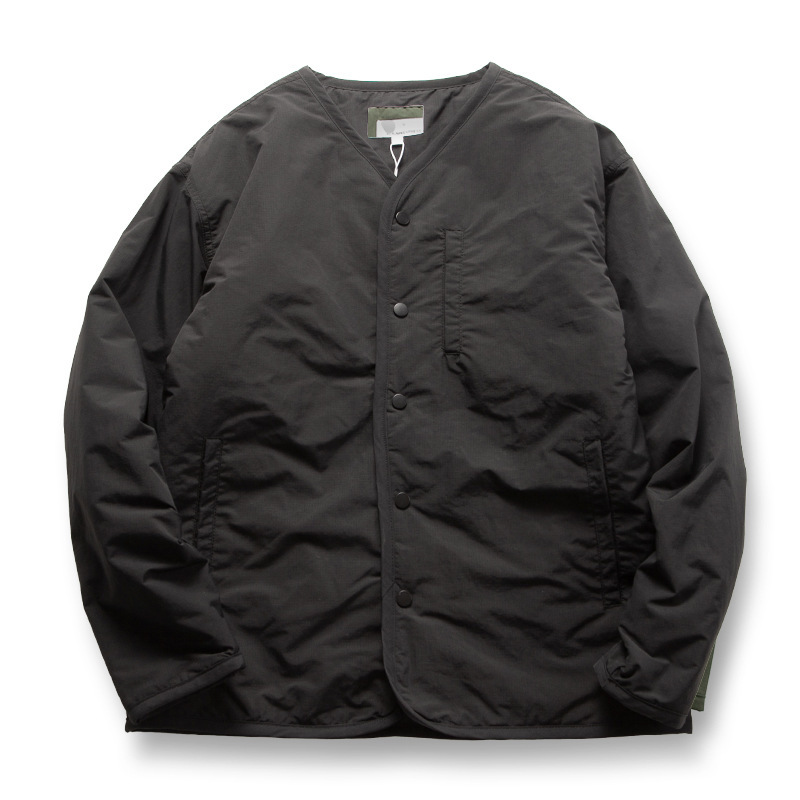 2025 New Autumn and Winter American Military Style Workwear Liner Men's Outdoor Loose Collarless Cotton Coat Fashion Jacket Trend