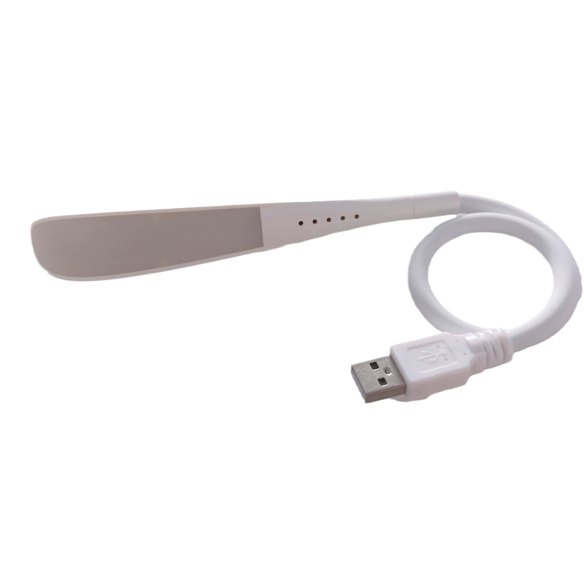 Настольная USB LED лампа, силикон + ABS, тапа регулируемая яркость, гибкая 440×24×20 мм, DC 5V