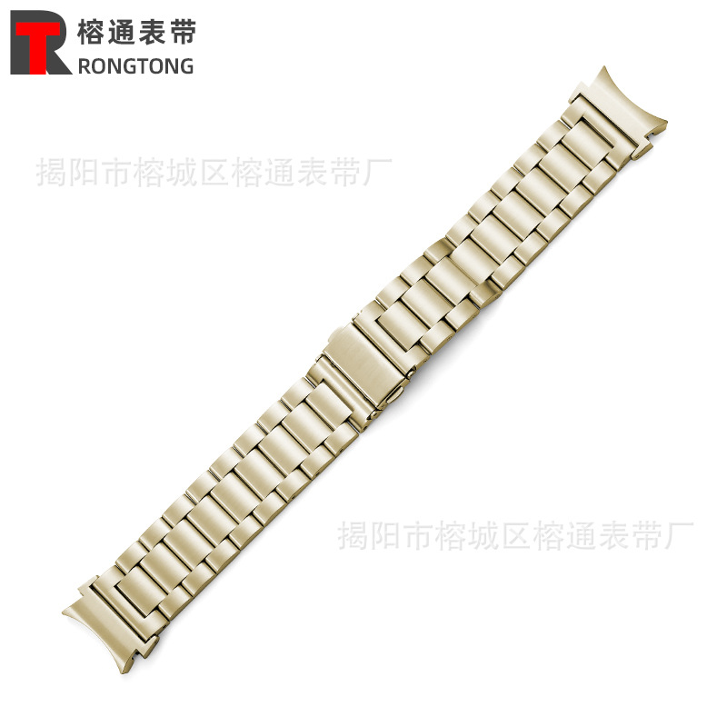 Para Galaxy watch Ultra/7/6/5 banda de acero 40/42/43/44/45/46/47 cuentas sólidas