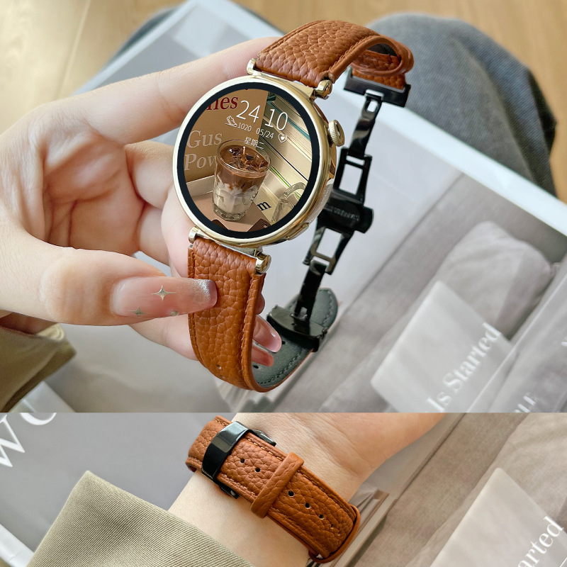 Litchi grain-chestnut brown [butterfly buckle]