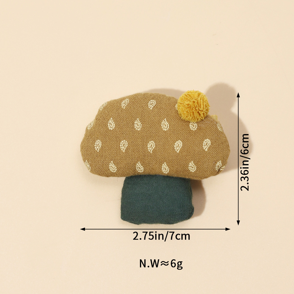 Pince à frange pour bébé transfrontalière européenne et américaine, épingle à cheveux mignonne en forme de champignon de dessin animé, coiffure pour bébé, épingle à cheveux pour enfants, vente en gros_voghion.com