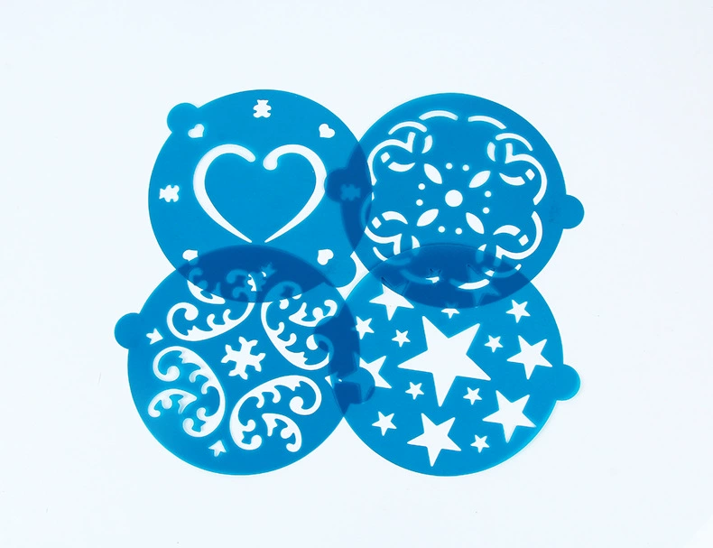 4-часть установленное украшение печенья сетки сахара картины брызг торта картины брызг печь ПП