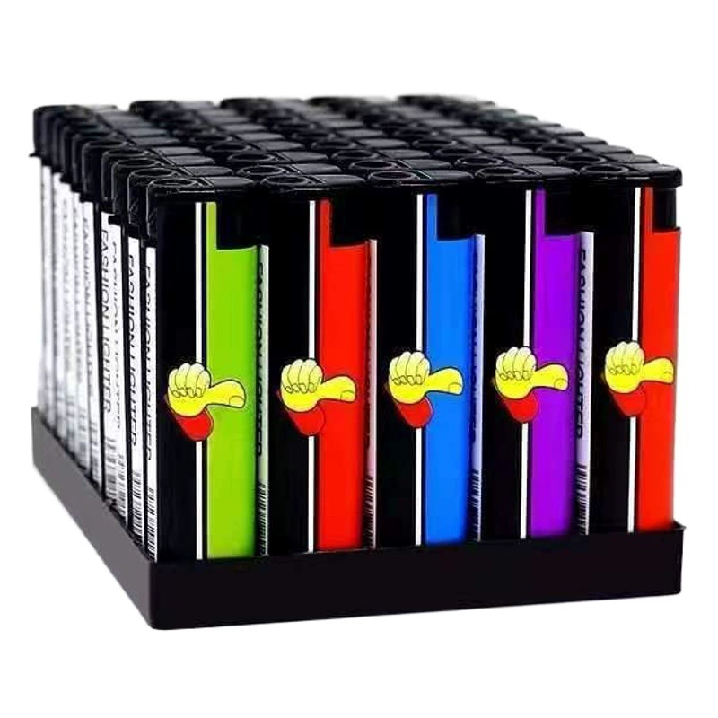 Одноразовая Зажигалка Ветрозащитная оптом 50 открытого пламени творческой личности Бизнес Супер Бытовая Зажигалка надувная Взрывозащищенная