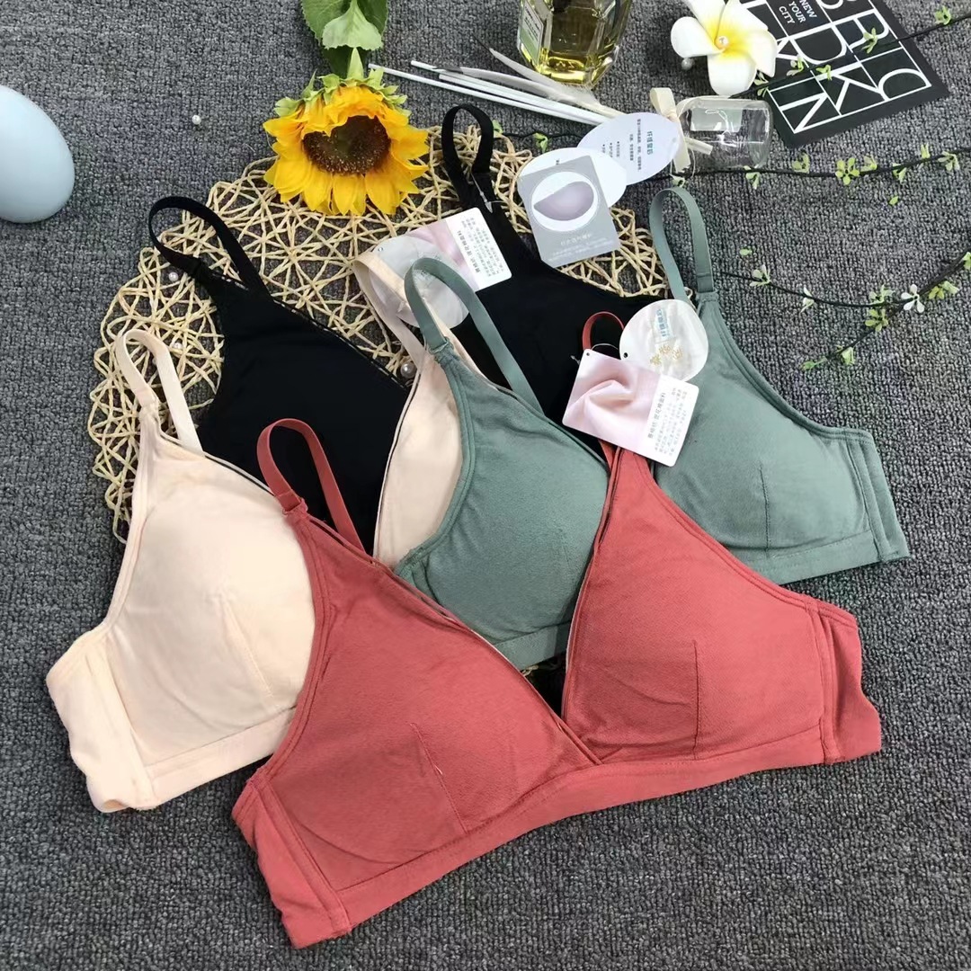 Filipinas Malasia ropa interior brillante sexy sujetador inalámbrico pecho contrayendo sujetador anti-flacidez al por mayor