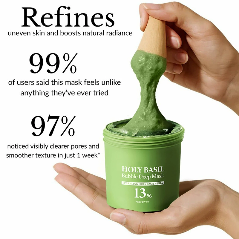 Глубокая пузырьковая маска с божественным базиликом (Holy Basil Bubble Deep Mask)