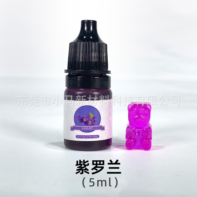 Pigmento Líquido para Resina Epoxi 24 Colores 5ml para Colorear Artesanías y Pegamento UV