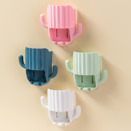 New toothbrush holder Tools for storing toothbrushes Toothbrush storage rack No punching wall hanging cactus suction wall hanging
