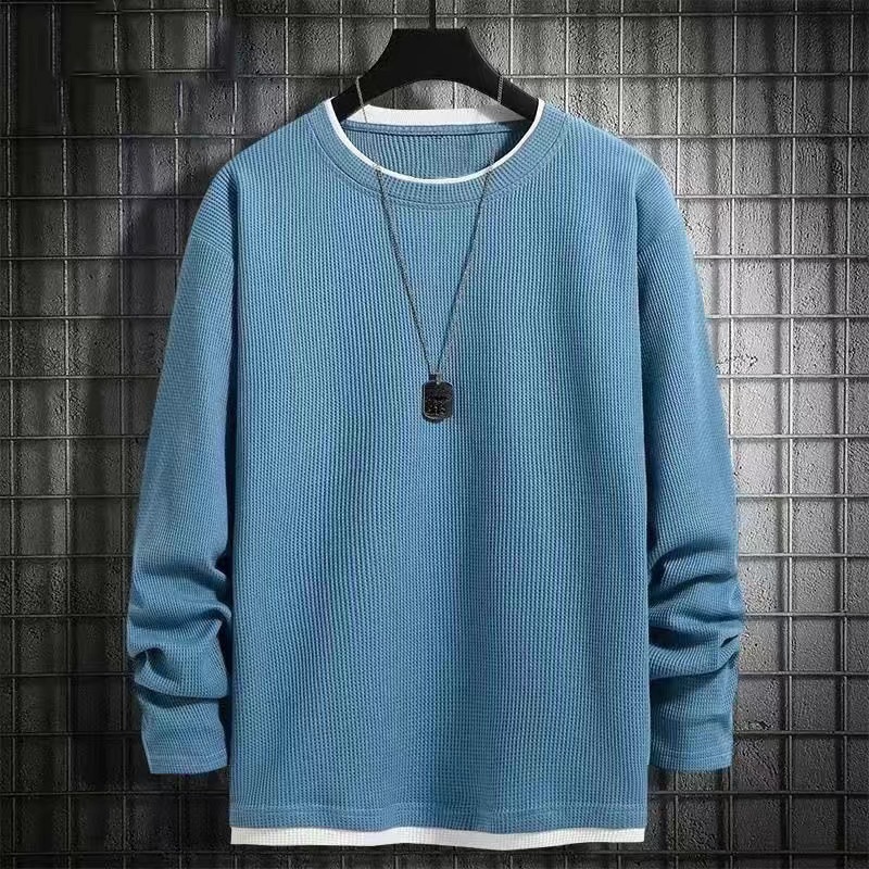 Mist Blue D01 Waffle Long Sleeve