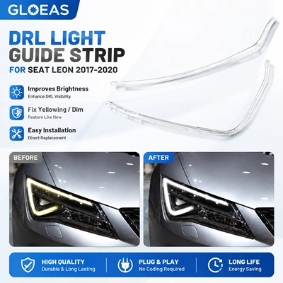 Suitable for 2017-2020 Seat Leon LED daytime running light strips, light guide strips, light guide tubes (Gündüz işıqları)