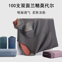 Brand same style 100 count double-sided Lenzing Modal seamless underwear men's antibacterial crotch boys' boxer briefs wholesale