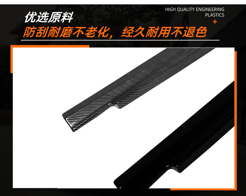 Suitable for Audi A4 S4 B9 Sline 2017-2024 Standard Model Side Skirts, Spoiler, and Exterior Modification