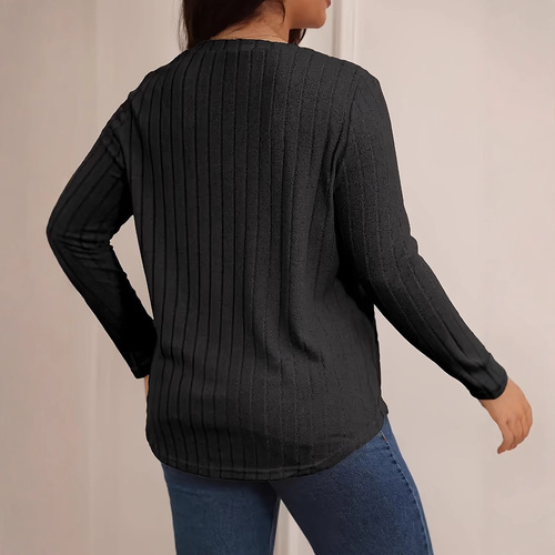 Spring and autumn exclusively for large size women's wear three-piece V-neck comfortable sweaters wholesale