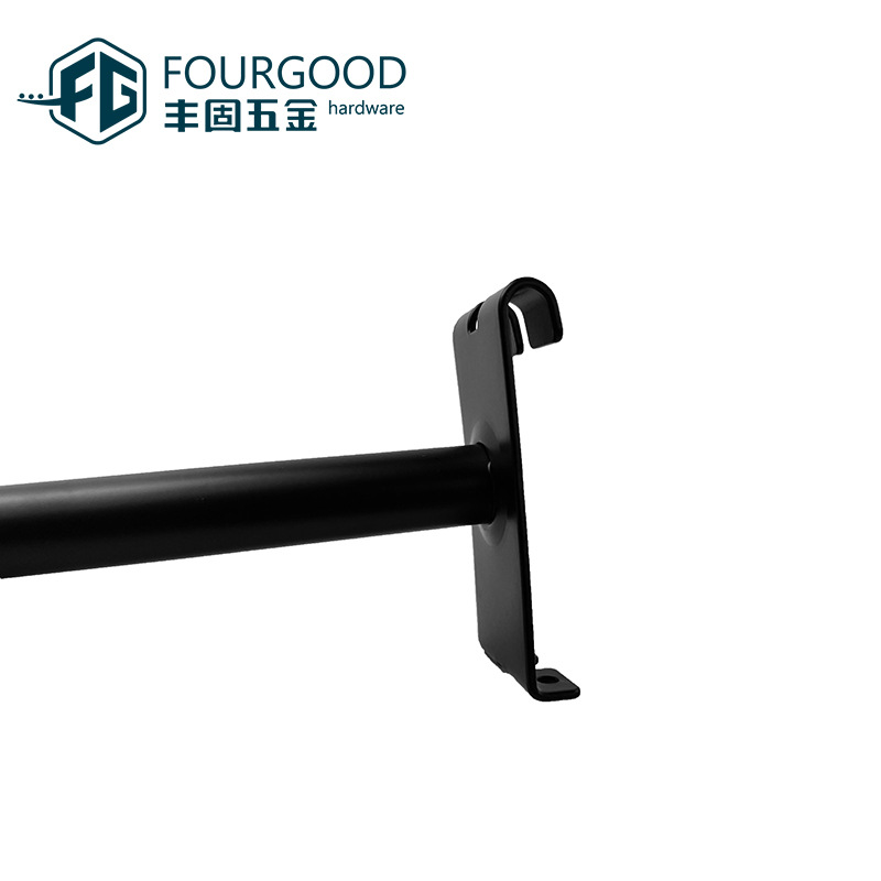 Fabricante de gancho de pared de malla de 300 mm de largo con percha de pared de malla de bola gancho de malla de hierro negro