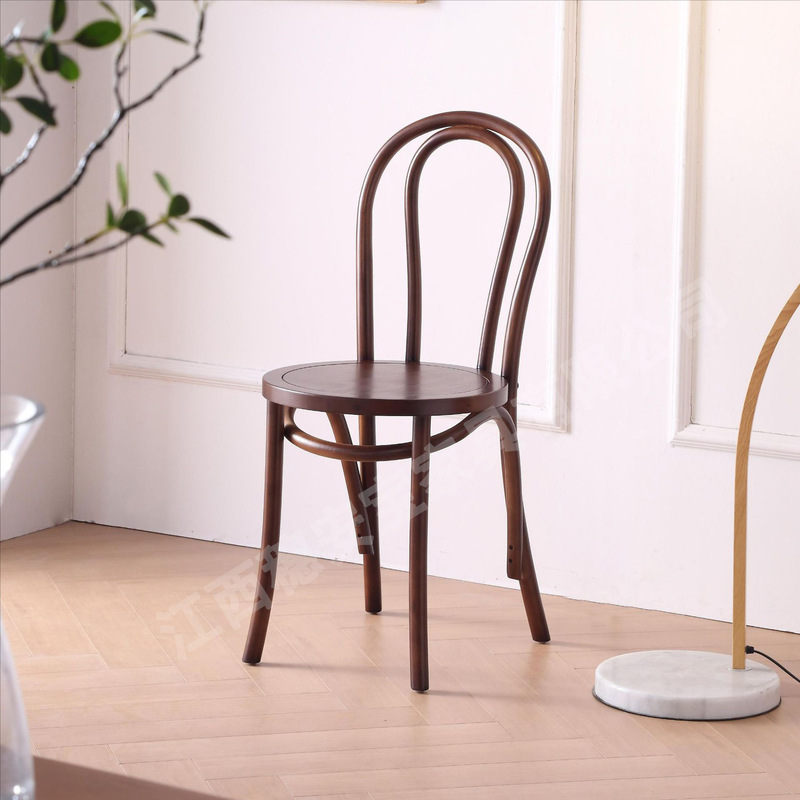 北欧スタイルのダイニングチェアソネットホームB&Bケータリングカフェダイニングテーブル木製家具レジャーチェア籐編み|undefined