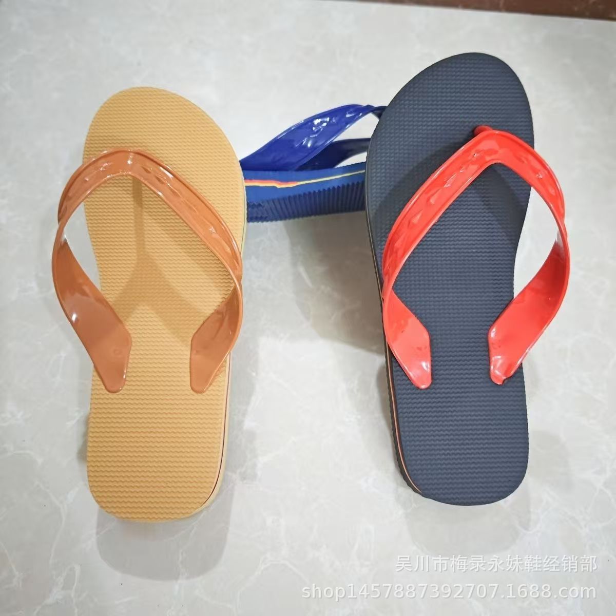 湛江阳春广西海南网红红足夹柔软夏季红人字拖外穿休闲批发